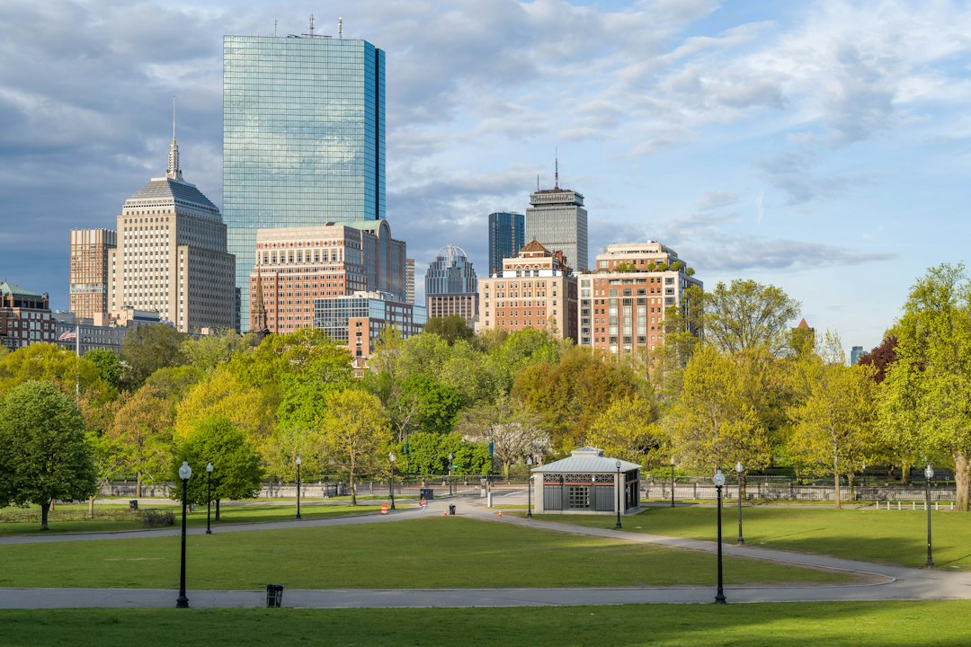 Boston, Massachusetts skyline, representing the state's 4% millionaires surtax on large home sale gains