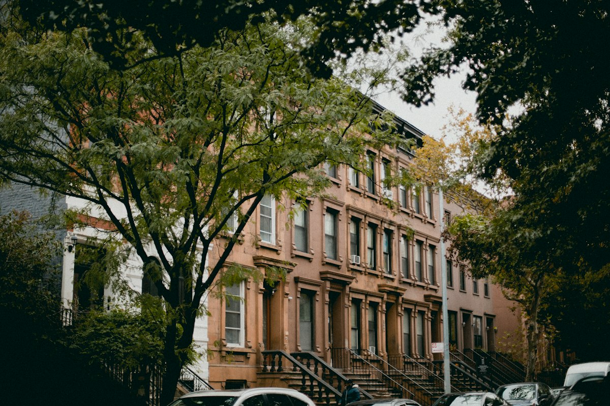 New York brownstone building representing an inherited house being sold by heirs